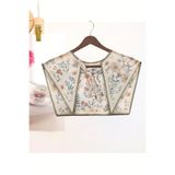 nurfemina Romantik Kır Çiçekli Şık Kadın Omuz Şalı - Floral Desenli Designer Yaka Fuları
