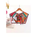 nurfemina Sanatsal Stil At Desenli Modern Kadın Omuz Şalı & Fular Yaka | Lüks Aksesuar
