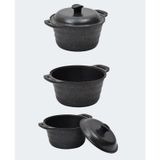 Nurgaz Campout Granit Döküm 24 cm Kamp Tenceresi