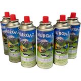 Nurgaz Kamp Ocak Gaz Kartuşu Torch Pürmüz Kartuş Valfli 220GR Bütan Propan Lpg Nurgaz Kartuş 6 Ad