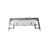 Nurgaz Krom Katlanır Mangal - Taşınabilir ve Dayanıklı Kamp Mangalı - Katlanır halde (kapalı): 44,5 × 35 × 2,5 cm +1 Açık halde (kurulu): 44,5 × 35 × 21 cm +1 Ağırlığı yaklaşık: 5 kg