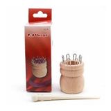 Nurge Ahşap 8 Pin Örgü Makarası + Plastik Tığ ( 240-5 )