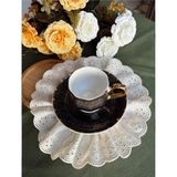 Nurgita Home Fisto Fırfırlı Ham Keten Sonum Peçetesi & Kokteyl Peçete Bej 20 cm (2 Adet) - 20 x 20 cm