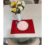 Nurgita Home Yılbaşı Sunum Amerikan Servis Supla Duck Keten(6 Adet) - 35 x 85 cm - Kırmızı