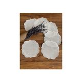 Nurhan Home 6 Adet Etamin Işlemeye Uygun Linen Keten Kumaş Ekru Renk Kahve Yanı Kokteyl Sunum Peçete - 15 x 15 cm