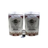 Nuri Toplar 250 gr Brazil + 250 gr Colombia Yöresel Paket Filtre Kahve