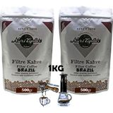 Nuri Toplar Filtre Kahve Brazil Cerrado - 1 kg - Espresso
