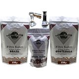 Nuri Toplar Filtre Kahve Brazil ve Guatemala House Blend 3'lü Paket - 600 gr - Espresso