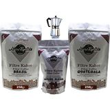 Nuri Toplar Filtre Kahve Brazil ve Guatemala House Blend 3'lü Paket - 600 gr - Moka Pot