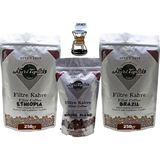 Nuri Toplar Filtre Kahve Ethiopia ve Brazil House Blend 3'lü Paket - 600 gr - Chemex