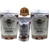 Nuri Toplar Filtre Kahve Ethiopia ve Brazil House Blend 3'lü Paket - 600 gr