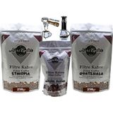 Nuri Toplar Filtre Kahve Ethiopia ve Guatemala House Blend 3'lü Paket - 600 gr - Aeropress