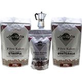 Nuri Toplar Filtre Kahve Ethiopia ve Guatemala House Blend 3'lü Paket - 600 gr - Moka Pot
