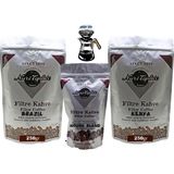 Nuri Toplar Filtre Kahve Kenya ve Brazil House Blend 3'lü Paket - 600 gr - V60