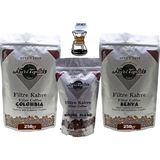 Nuri Toplar Filtre Kahve Kenya ve Colombia House Blend 3'lü Paket - 600 gr - Chemex