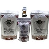 Nuri Toplar Filtre Kahve Kenya ve Guatemala House Blend 3'lü Paket - 600 gr - Chemex