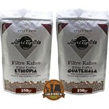 Nuri Toplar Filtre Kahveleri Ethiopia ve Guatemala Yöresel Paket 2X250 gr - 500 gr - Cold Brew