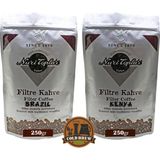 Nuri Toplar Filtre Kahveleri Kenya ve Brazil Yöresel Paket 2X250 gr - 500 gr - Cold Brew