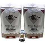 Nuri Toplar Filtre Kahveleri Kenya ve Colombia Yöresel Paket 2X250 gr - 500 gr - Chemex