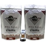 Nuri Toplar Filtre Kahvesi Ethiopia Sidamo Çekirdeği - Odun Ateşinde Kahve - 1 kg - Chemex