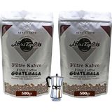 Nuri Toplar Filtre Kahvesi Guatemala Hb Ep Çekirdeği - Odun Ateşinde Kahve - 1 kg - Moka Pot