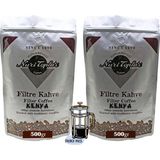 Nuri Toplar Filtre Kahvesi Kenya Aa Çekirdeği - Odun Ateşinde Kahve - 1 kg - French Press