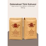 Nuri Toplar Geleneksel Türk Kahvesi 500 g – Siparişe Özel İnce Öğütüm Taze Çekilmiş Yoğun Aromalı Türk Kahvesi