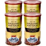 Nuri Toplar Kurukahveci Nuri Toplar Türk Kahvesi 250 gr Teneke Ambalaj x 4 Adet - 1 kg