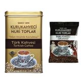 Nuri Toplar Metal Kutuda Türk Kahvesi 300 gr + 100 gr Damla Sakızlı Kahve