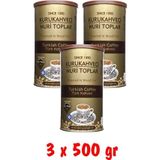 Nuri Toplar Odun Ateşinde Kavrulmuş Türk Kahvesi 1500 Gr 500Gr X 3 Ad
