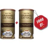 Nuri Toplar Türk Kahvesi Yuvarlak Metal Kutu 2X500 gr - 1 kg