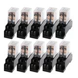 Nurıı 10Set Ly2nj Hh62p Hhc68a-2Z, Elektronik Mikro Mini Elektromanyetik Röle, 10A 8Pın Bobin Dpdt, Soket Tabanlı Dc12v,24Vac110ac220v(Dc,24V)