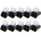 Nurıı 10Set Ly4nj Hh64p, 10A Güç Rölesi Bobini 4Pdt Soket Tabanlı, Ac 110V 220V Dc 12V Dc 24V 14Pın(24V)