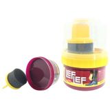 NuriLeflef Deri Cilalı Ayakkabı Boyası, Pratik Sünger Aplikatörlü Krem Boya, 50 Ml (Bordo)