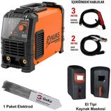 Nuriş MA200E Inverter Kaynak Makinesi + El Kaynak Maskesi + 100LÜ 2,5X350MM Rutil Elektrod - MA200E-elmaske-elektrod