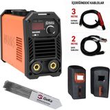 Nuriş MA200E Inverter Kaynak Makinesi + Kaynak Maskesi + 100LÜ Elektrod - El Maskesi+100lük Elektrod