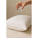 Nuriye Kocakaplan Yastık Alezi 50X70CM 4'lü Yastık Kılıfı Sıvı Geçirmez Fermuarlı Alez Yastık Kılıfı - 50 x 70 cm - Beyaz