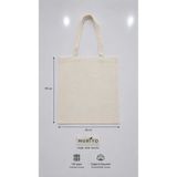 NURİYO Baskısız Ham Bez Çanta %100 Pamuk | 35x40 Cm | 140 Gr/m² | Doğal Renk Punch Çanta | 10 Adet