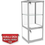 Nurline - Camlı Vitrin - Cam Dolap - Camlı Koleksiyon Vitrini - Teşhir Vitrini - Kupa Dolabı (Kurulu ve Kullanıma Hazır Gönderilmektedir.) - 9540D