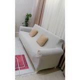 Nurluk Bohem Desen 3 Kişlik Bir Adet Lastikli Esnek Çok Kaliteli Kanepe ,çekyat Koltuk Örtüsü - 180 x 230 cm - Açık Gri - Mercan