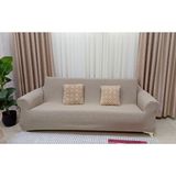 Nurluk Bohem Desen 3 Kişlik Bir Adet Lastikli Esnek Çok Kaliteli Kanepe ,çekyat Koltuk Örtüsü - 180 x 230 cm - Açık Kahverengi