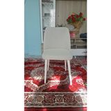 Nurluk Karadesen Büyük Oval Sandalye Kılıfı - 50 x 49 cm - Açık Gri