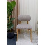 Nurluk Tuğladesen Lastikli Esnek Çok Kaliteli 1 Adet ( Alti Üstü )Elma Sandalye Kılıfı - 45 x 45 x 50 cm - Açık Kahverengi
