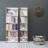 Nurmobilya Nur Mobilya 2'Li Arkalıklı Kitaplık mese-beyaz
