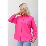 nurneva Basic Model Gömlek Fuşya