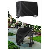 Nurnivus Griller Barbekü Su Geçirmez Mangal Koruma Örtüsü Bahçe Balkon Mobilya Mangal Koruma Kılıfı 80X60X100 - Siyah - 1 Adet