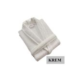 Nurpak Bambu Bedenli Tek Bornoz Krem