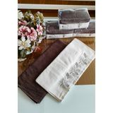 Nurpak Çeyizlik (2.li Set) Lüks 50X90CM. %100 Pamuk El,yüz Havlusu Özel Hediyelik Ambalajda - 50 x 90 cm