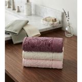 Nurpak Sevgi %100 Pamuklu 3 Adet 50X90 cm El Yüz Havlusu - Gri - 50 x 90 cm