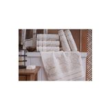 Nurpak Yaprak Desen 6 Lı Kadife 50*90 El Havlusu Seti